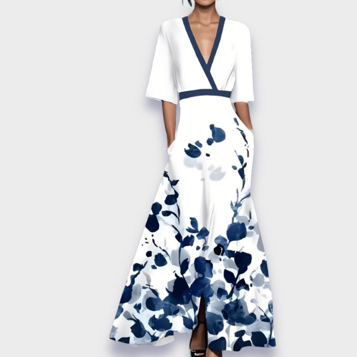Eliana™ | Elegante A-Lijn Bloemenjurk