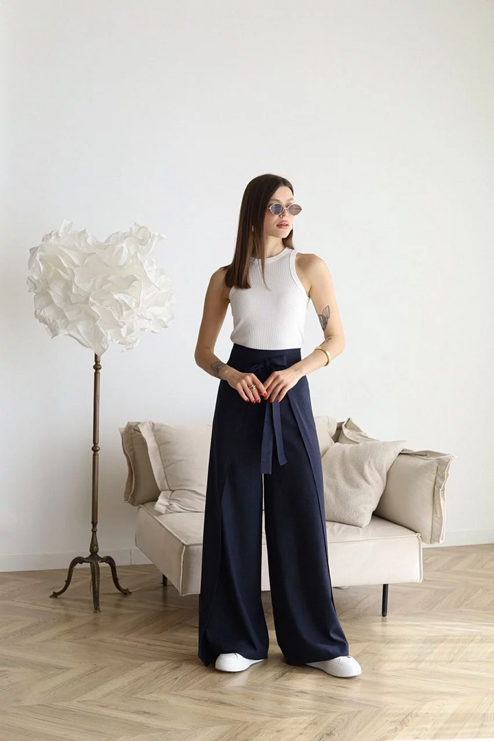 ARIANE – BREDE LINEN BROEKEN VOOR VROUWEN