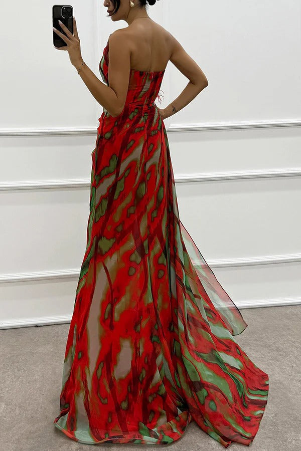 Mia™ | Vibrant Draped Jurk
