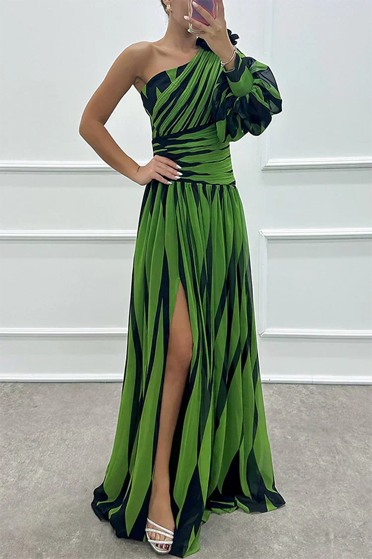 Hazel™ | Elegante Maxi Jurk met Off-Shoulder