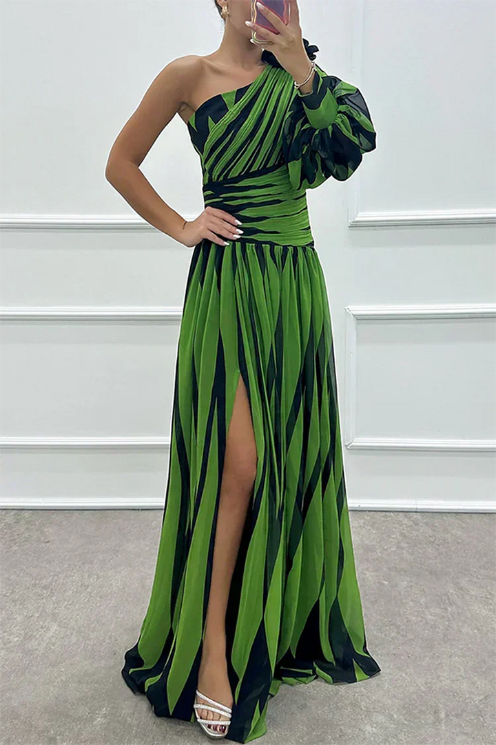 Hazel™ | Elegante Maxi Jurk met Off-Shoulder