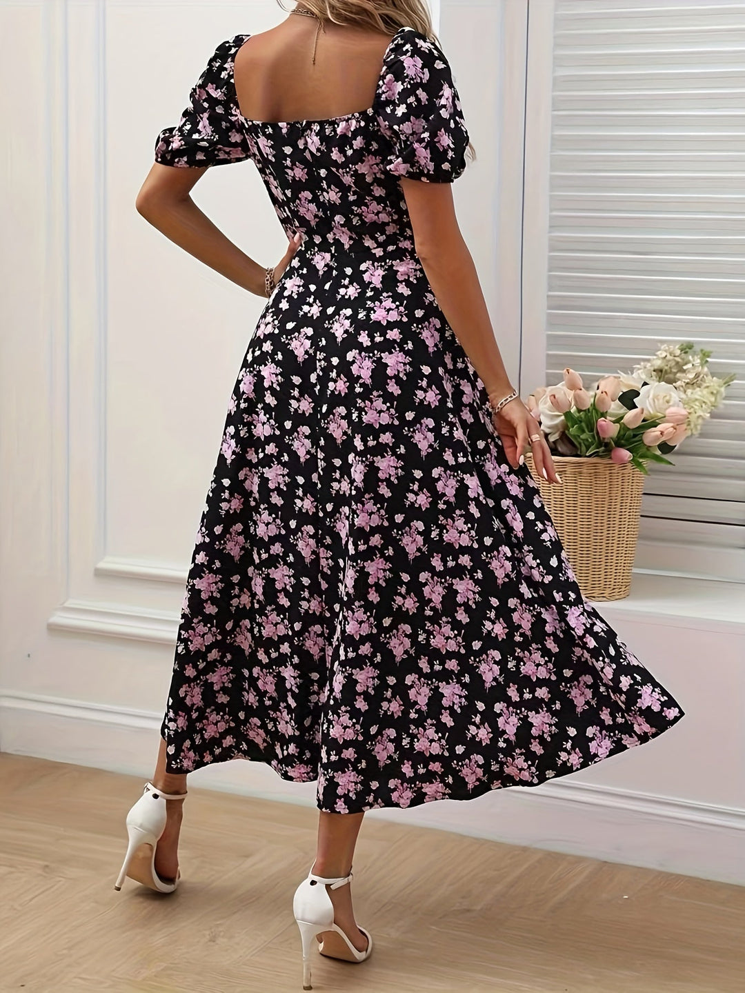 La Scintilla | Elegante Bloemenjurk Chloé