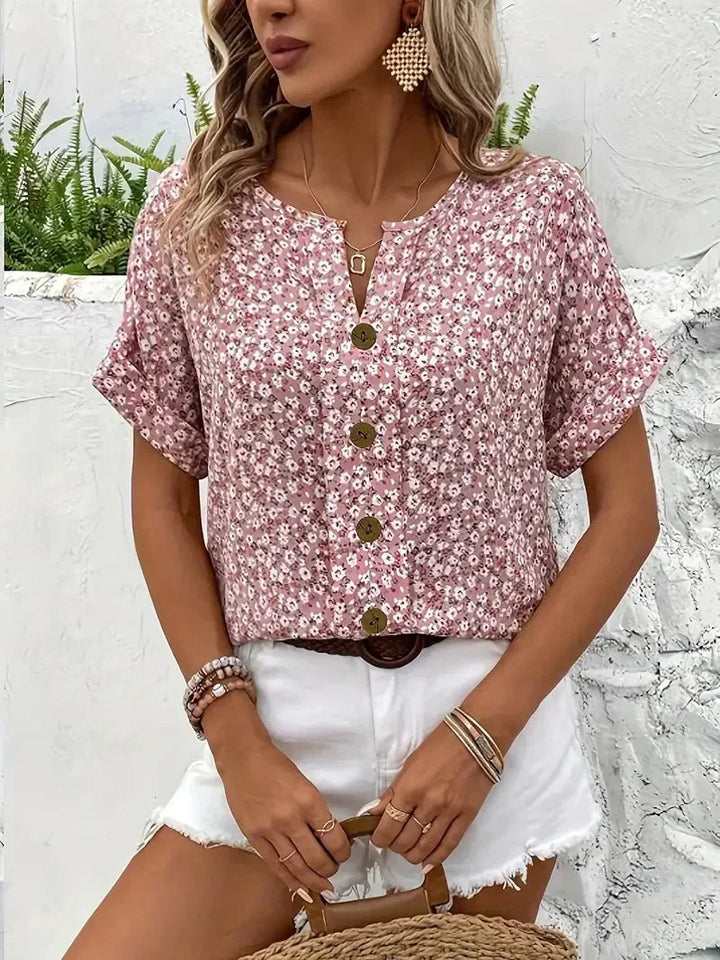 Wolena | Bloemenblouse Notch