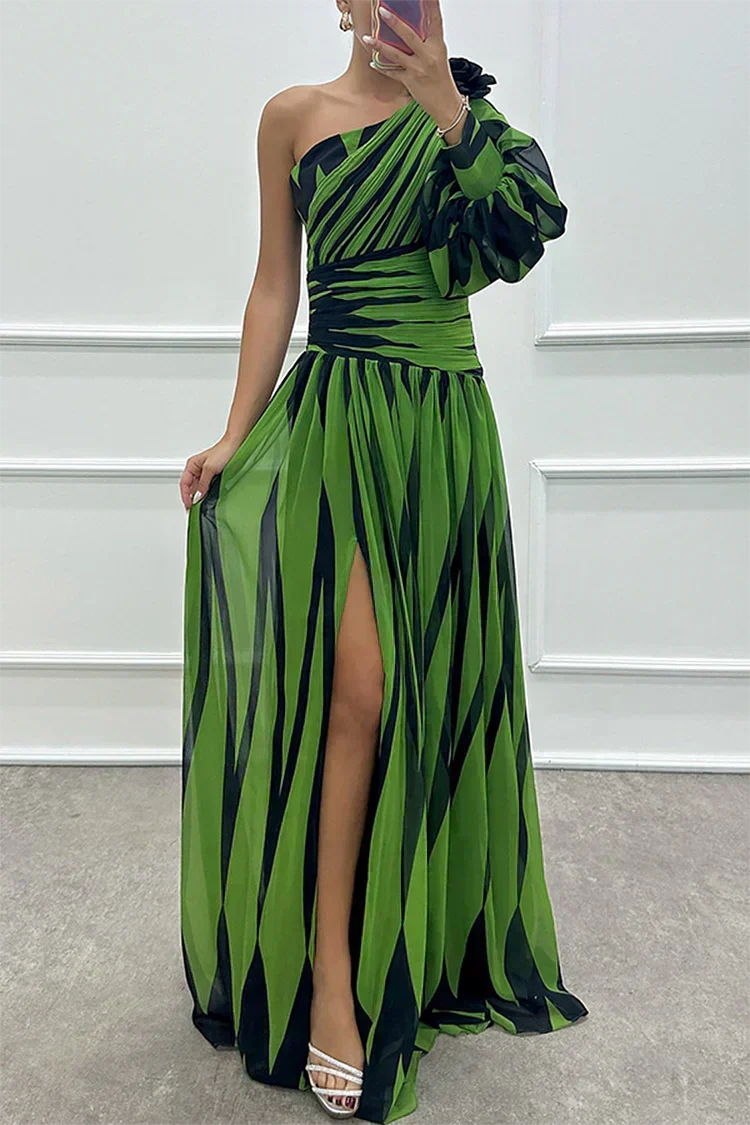 Hazel™ | Elegante Maxi Jurk met Off-Shoulder