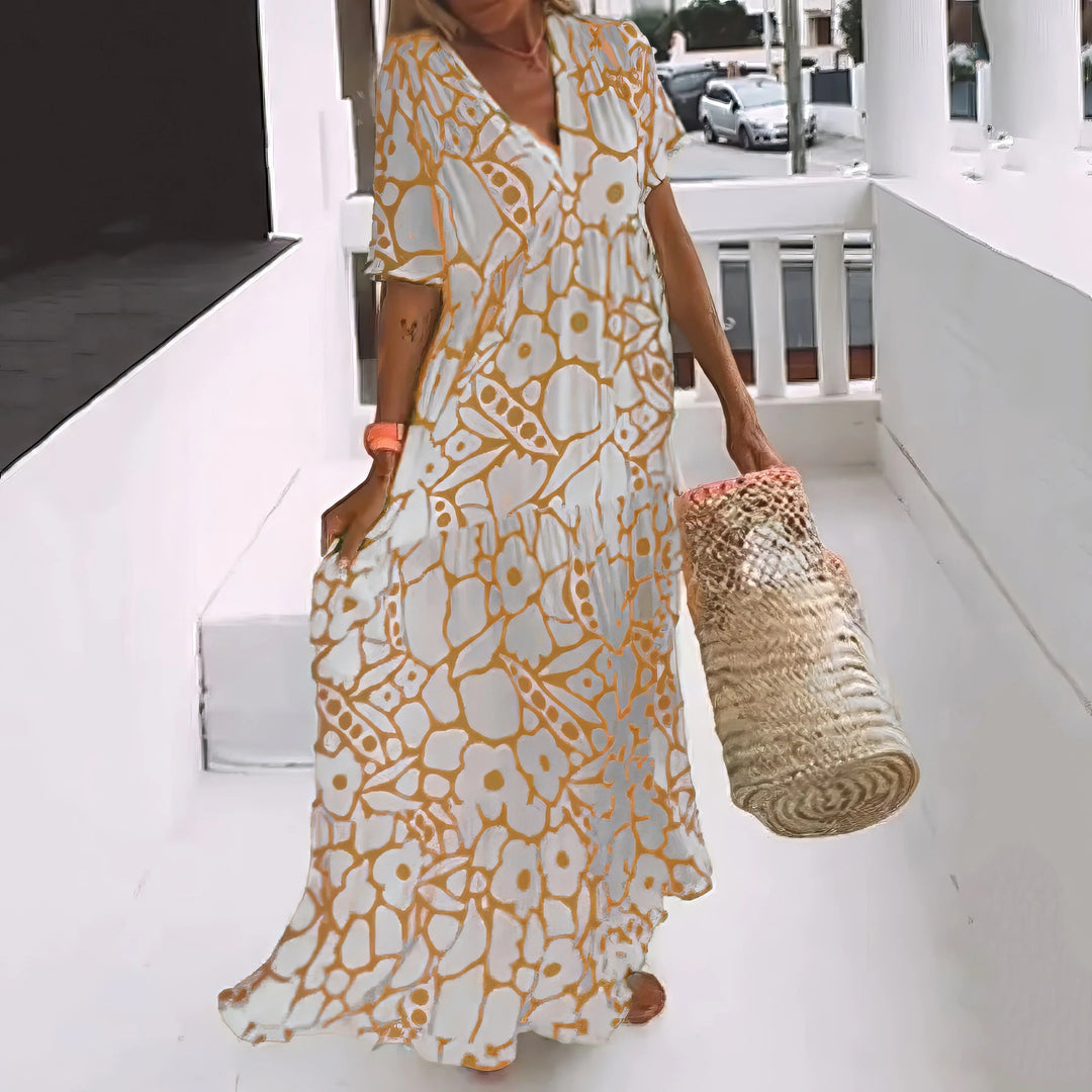La Scintilla | Maxi Jurk Natuurlijke Elegantie
