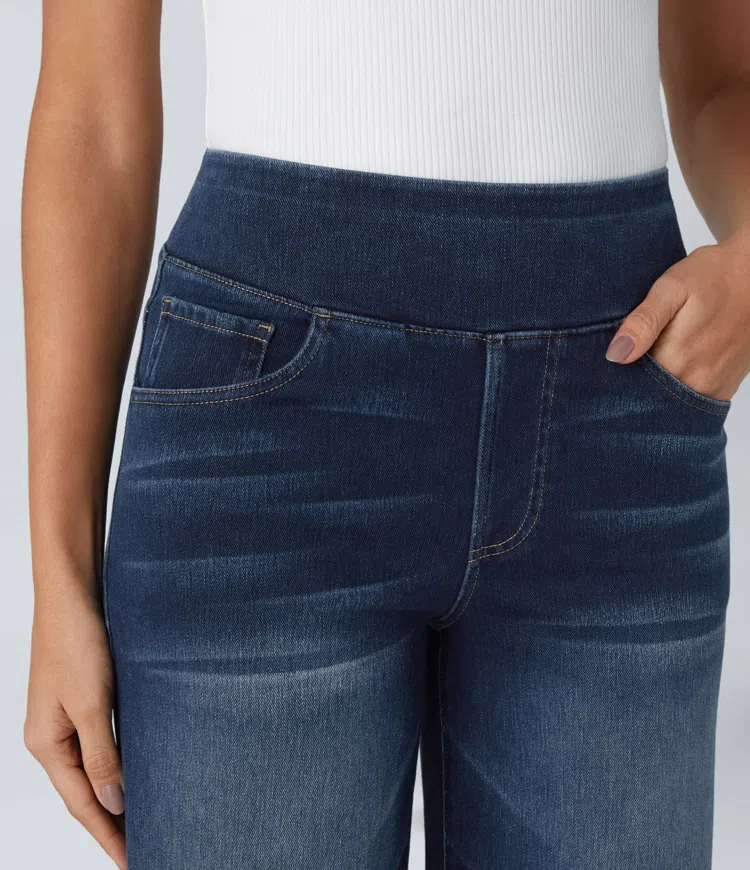 Solène - Jeans met Wijde Pijpen Relaxed Fit