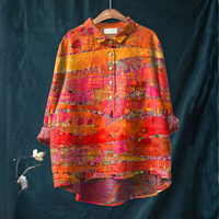 Cosima™ | Elegante Linnen Shirt met Motief