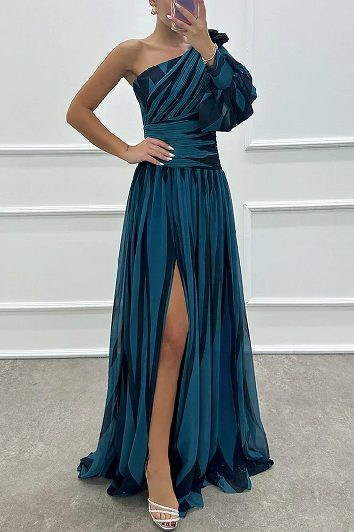 Hazel™ | Elegante Maxi Jurk met Off-Shoulder