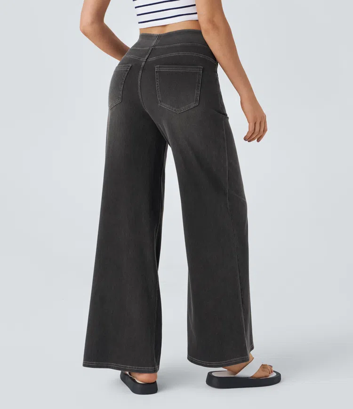 Solène - Jeans met Wijde Pijpen Relaxed Fit