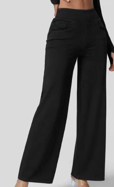 Solène - Jeans met Wijde Pijpen Relaxed Fit