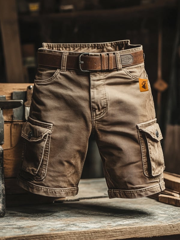 Cazel | Vintage cargo short met meerdere zakken