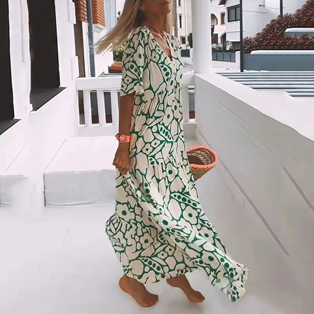 La Scintilla | Maxi Jurk Natuurlijke Elegantie