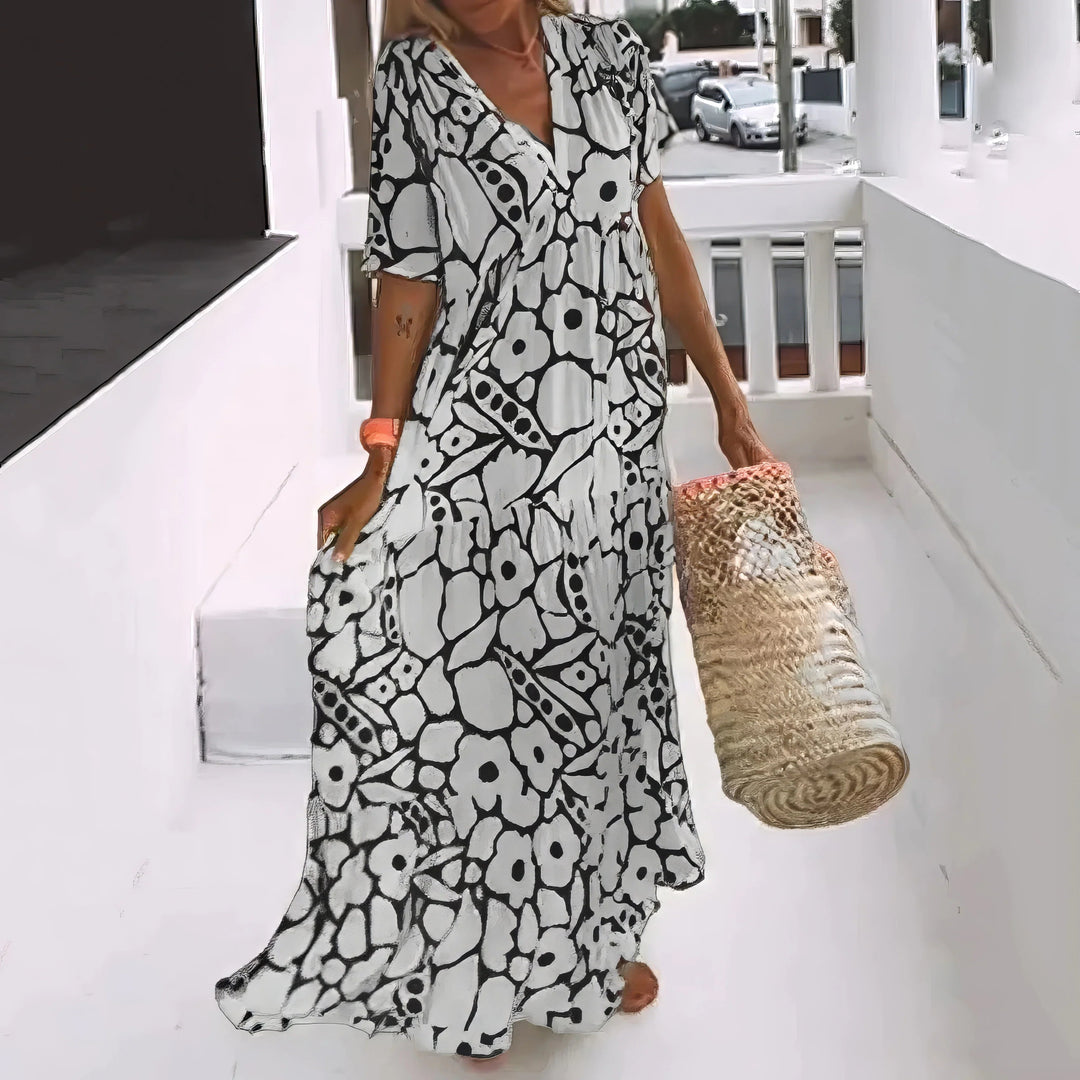 La Scintilla | Maxi Jurk Natuurlijke Elegantie