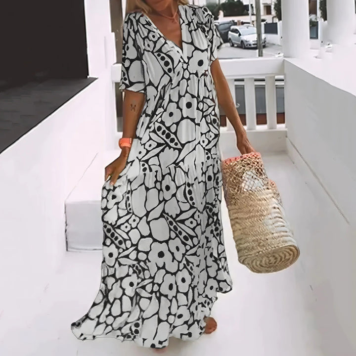 La Scintilla | Maxi Jurk Natuurlijke Elegantie