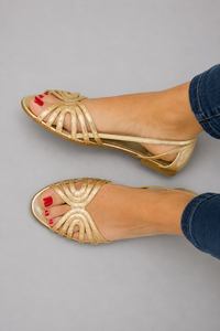 Eleonora | Gouden Sandalen Zomerlicht