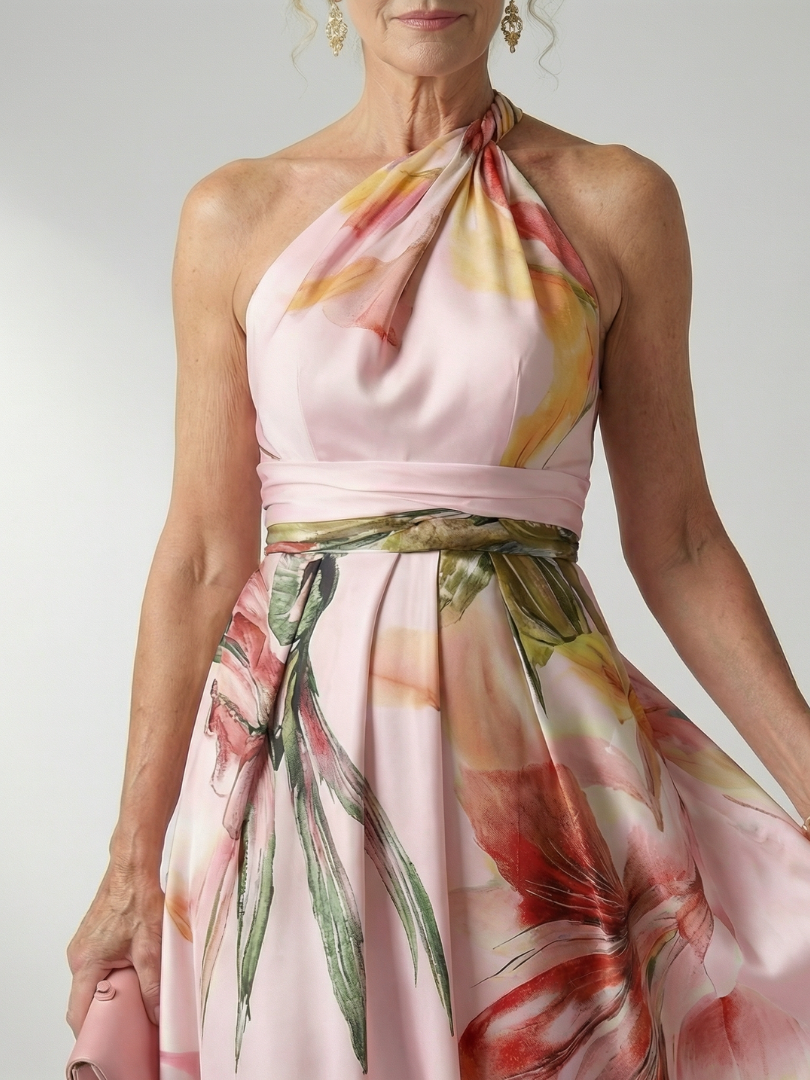 Daniela | Bloemen Maxi Jurk
