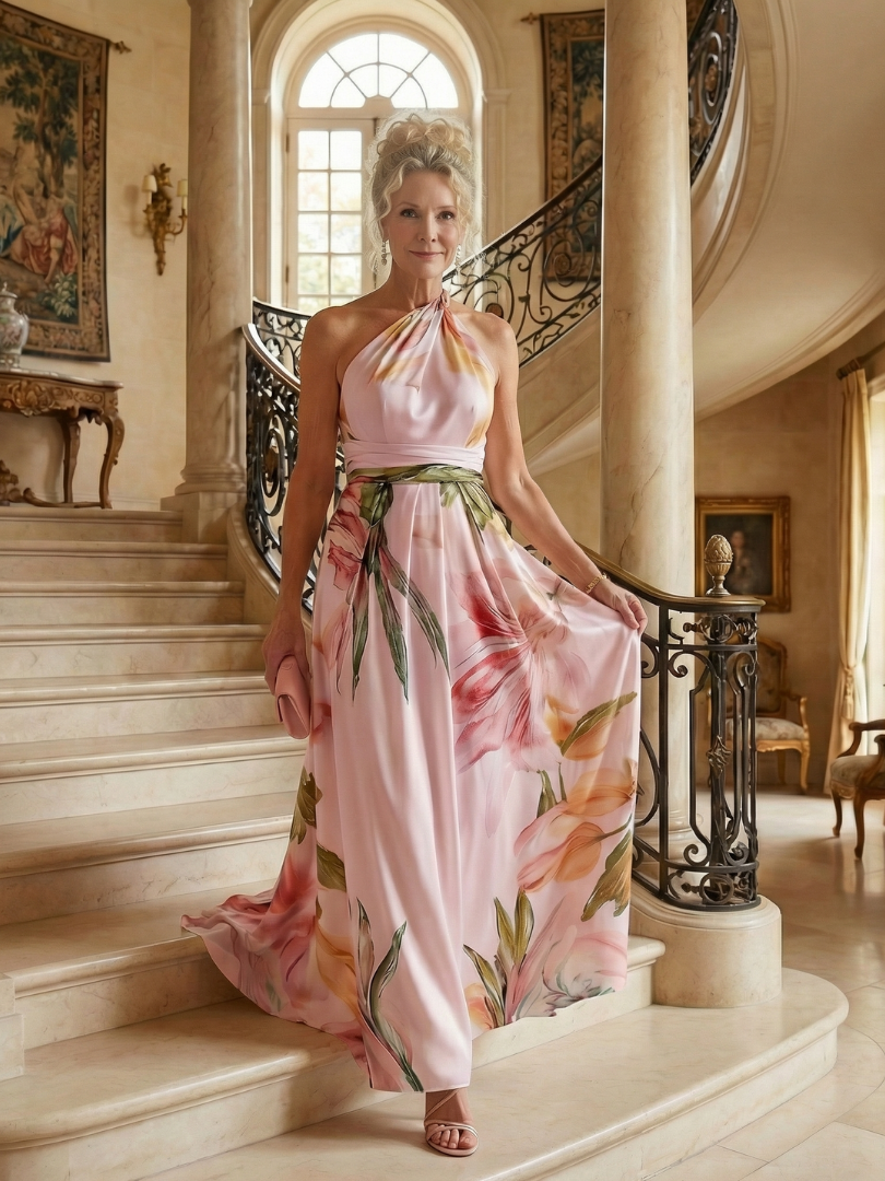 Daniela | Bloemen Maxi Jurk