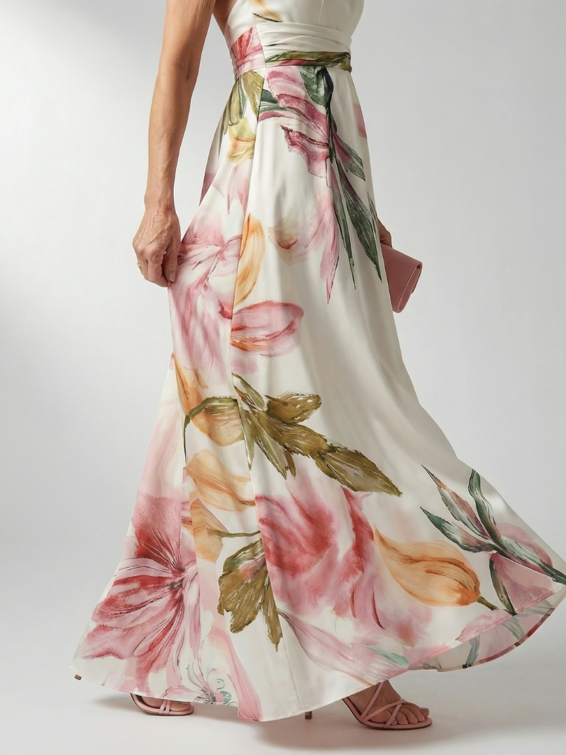 Daniela | Bloemen Maxi Jurk