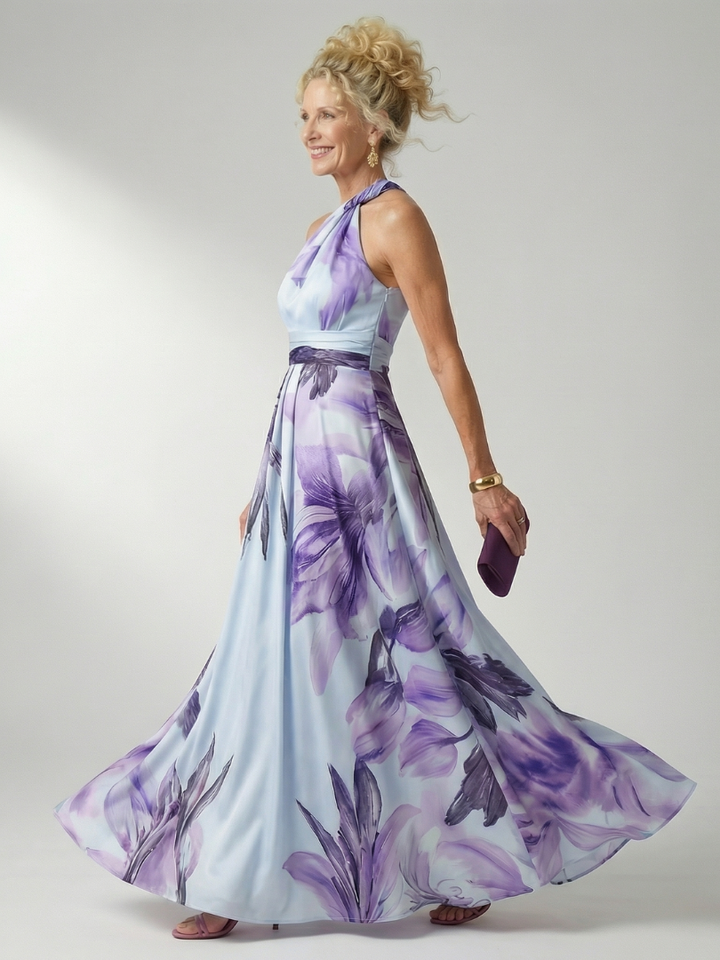 Daniela | Bloemen Maxi Jurk