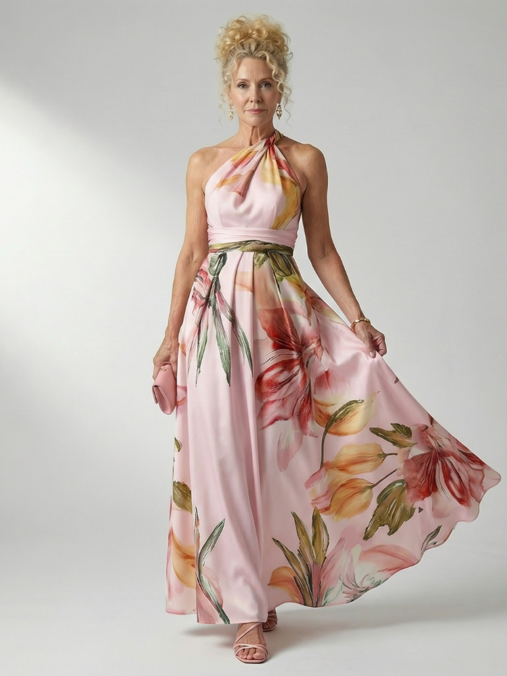 Daniela | Bloemen Maxi Jurk