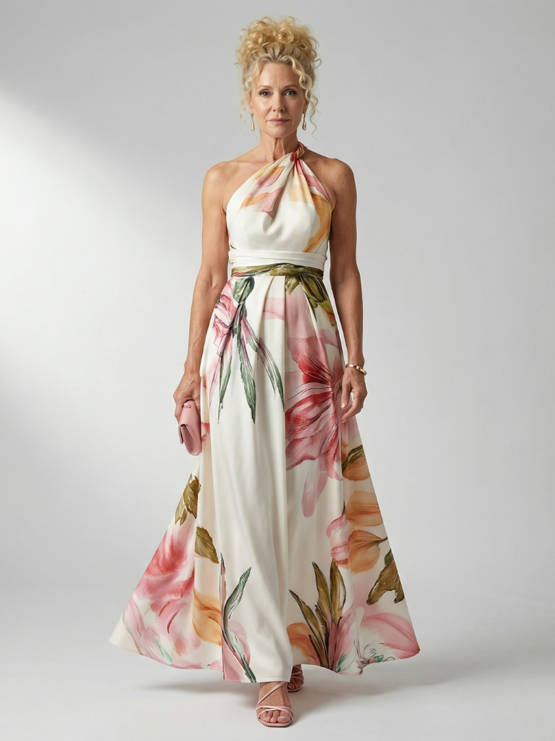 Daniela | Bloemen Maxi Jurk
