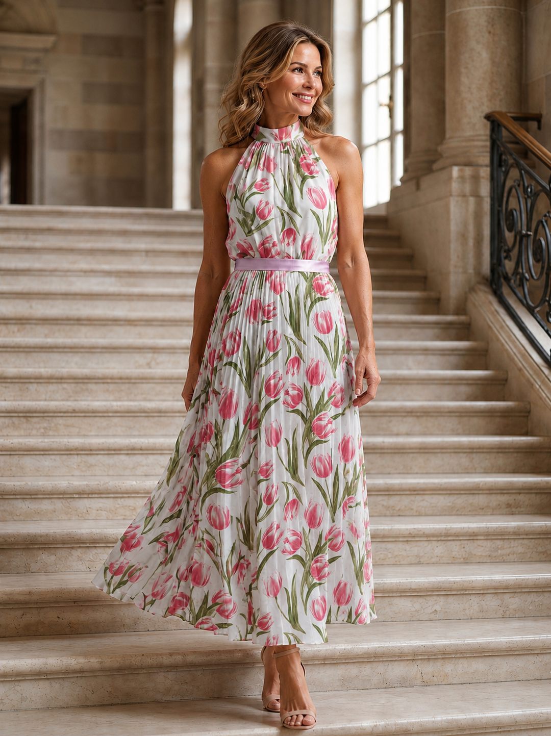 Jutta | Bloemen Midi Jurk