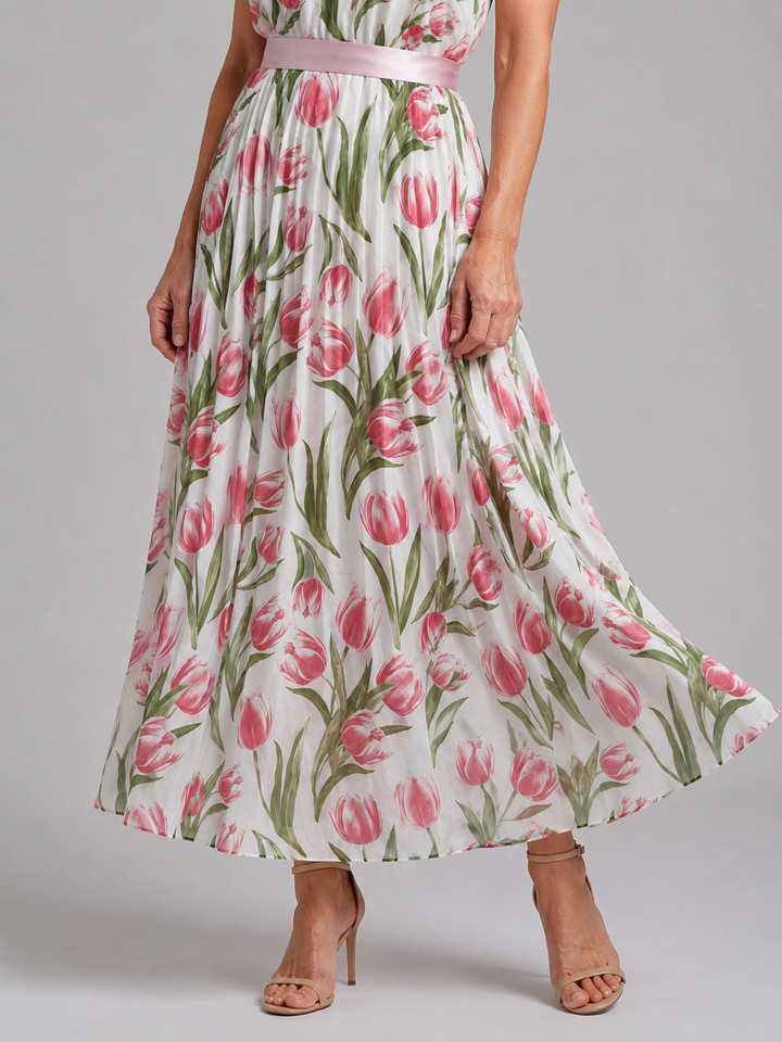 Jutta | Bloemen Midi Jurk