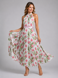 Jutta | Bloemen Midi Jurk