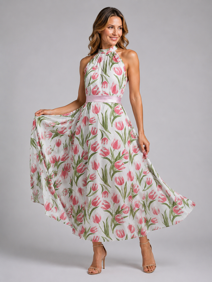 Jutta | Bloemen Midi Jurk