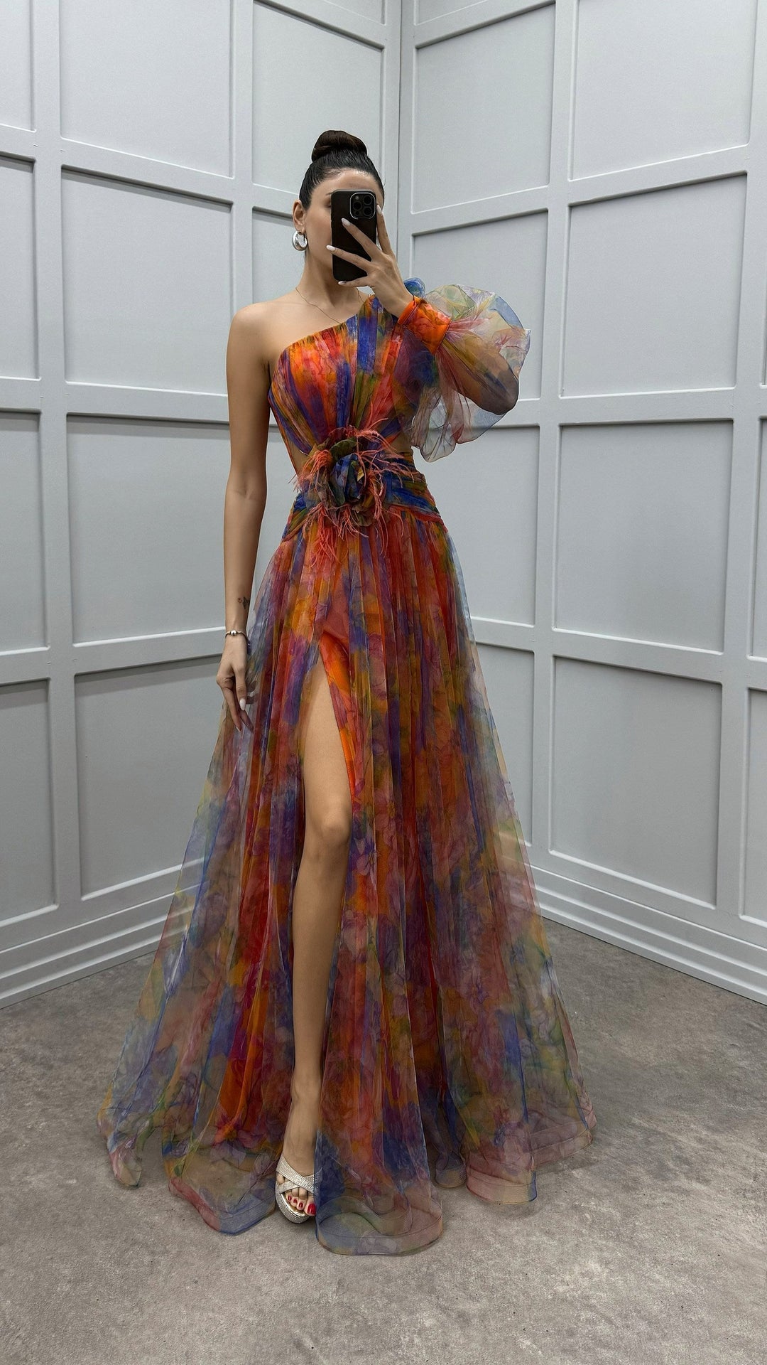 La Scintilla | Jurk Elegantie Bloemmotief