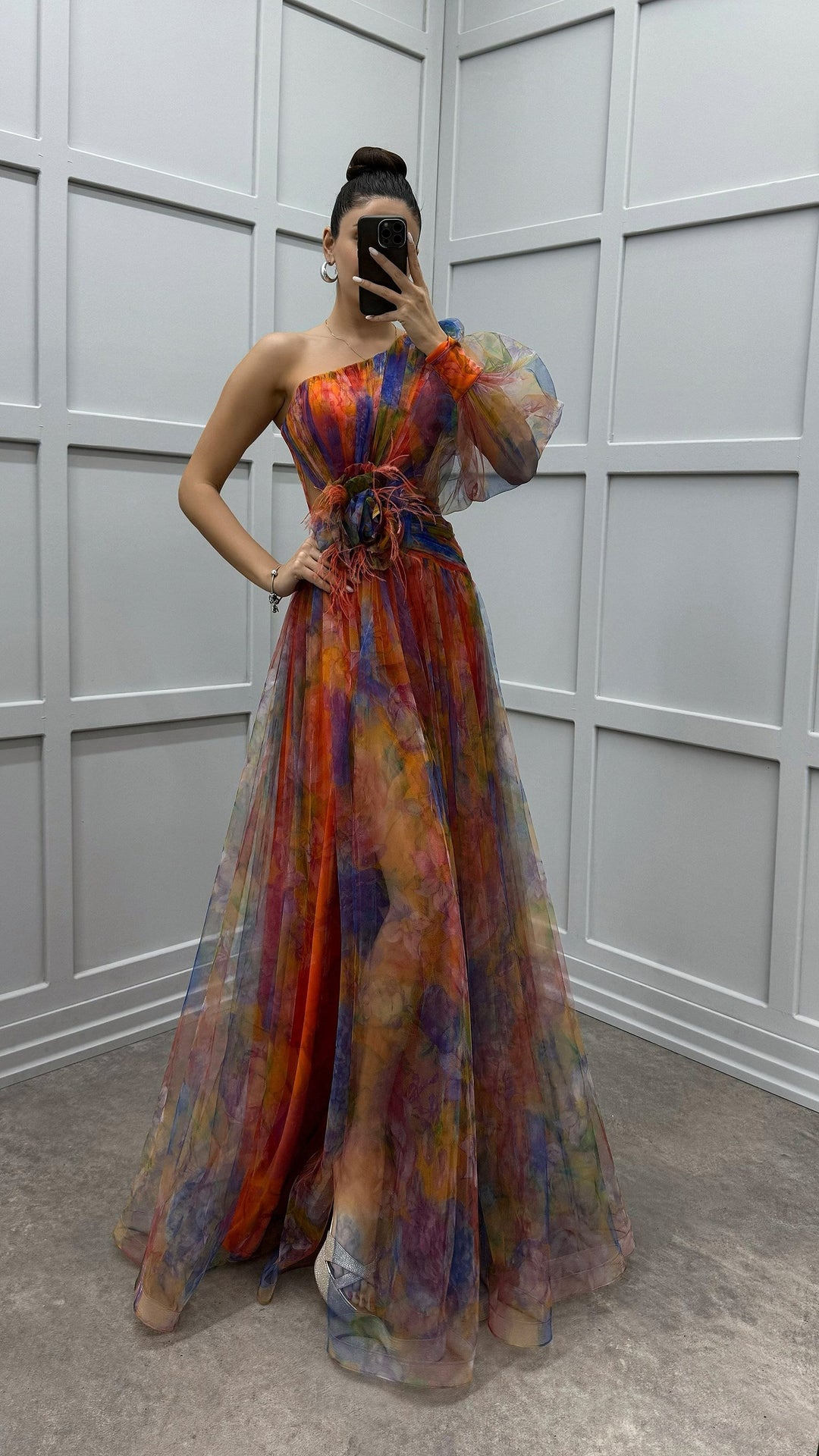 La Scintilla | Jurk Elegantie Bloemmotief