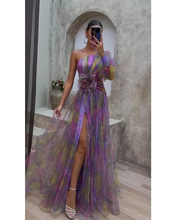 La Scintilla | Jurk Elegantie Bloemmotief