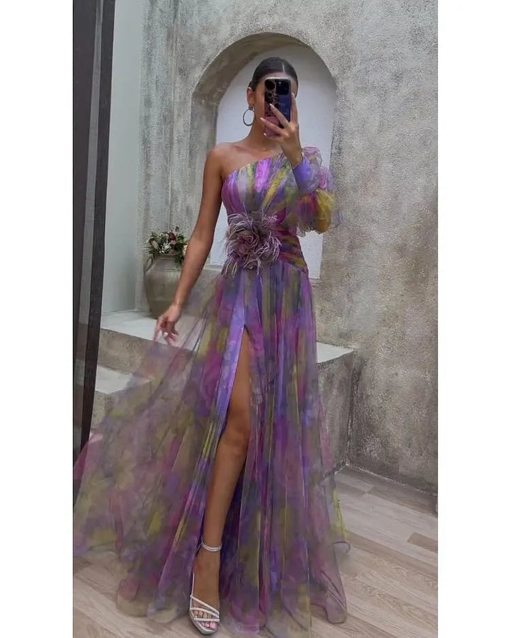 La Scintilla | Jurk Elegantie Bloemmotief