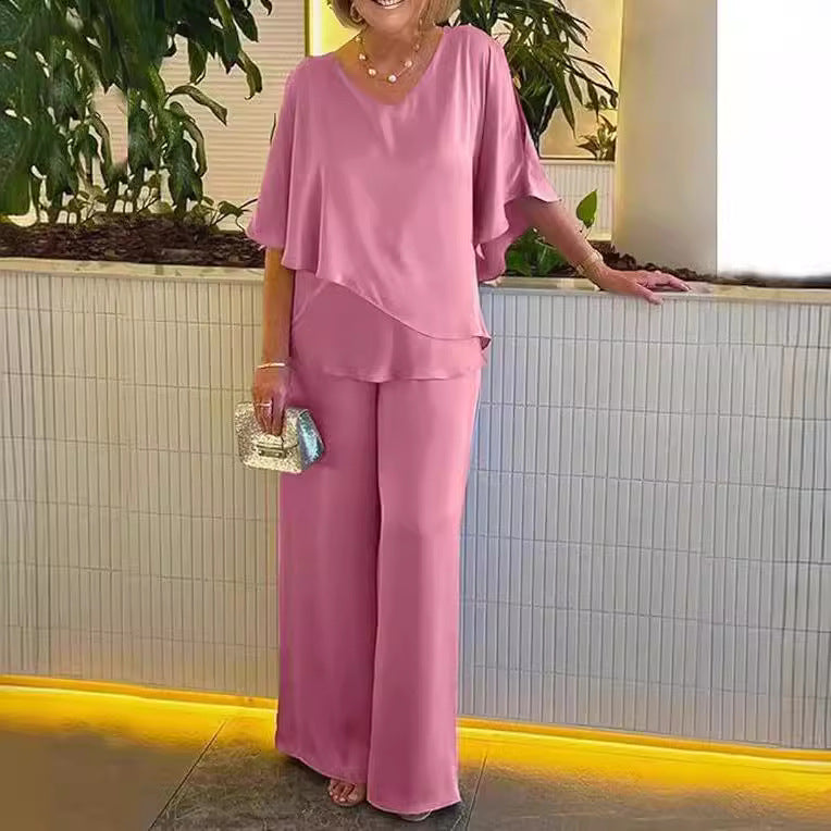 Martha - Set comfortabel met wijde benen