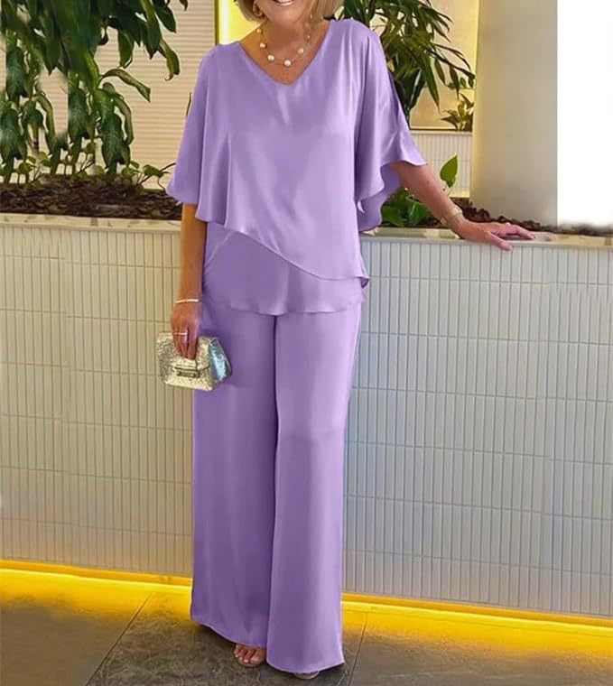 Martha - Set comfortabel met wijde benen
