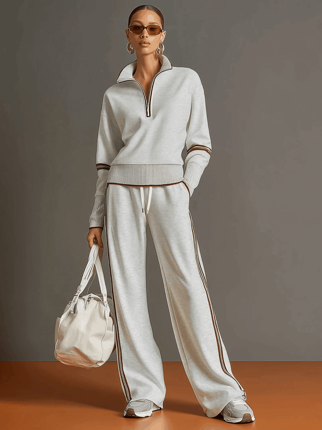 Marietta – blouse en broek met wijde pijpen