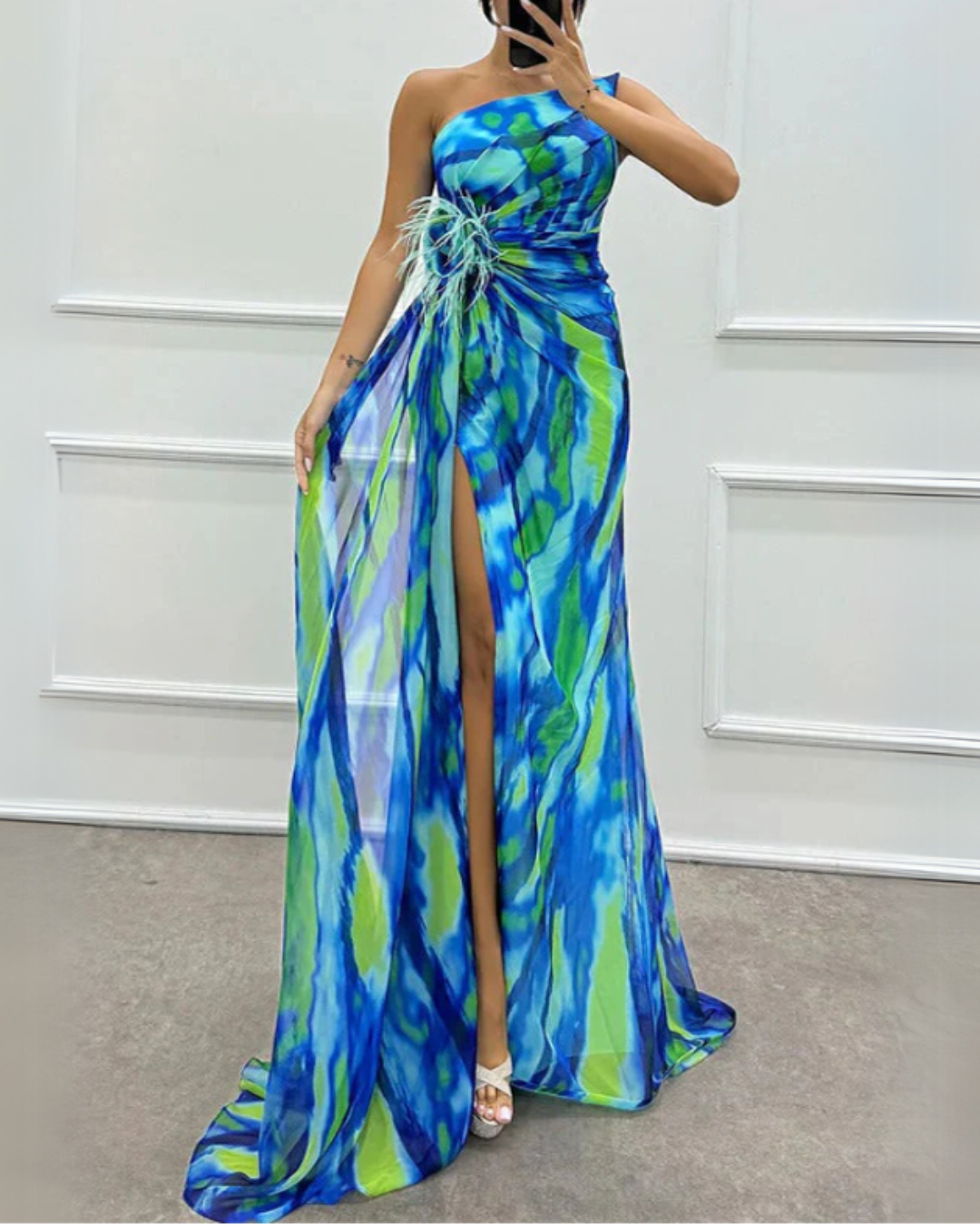 Mia™ | Vibrant Draped Jurk