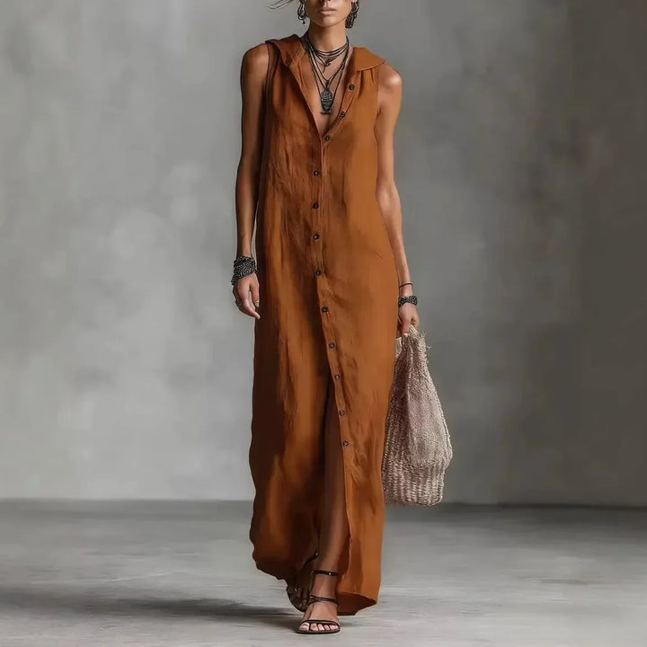 Penelope | Elegante en Casual Midi Jurk met V-hals