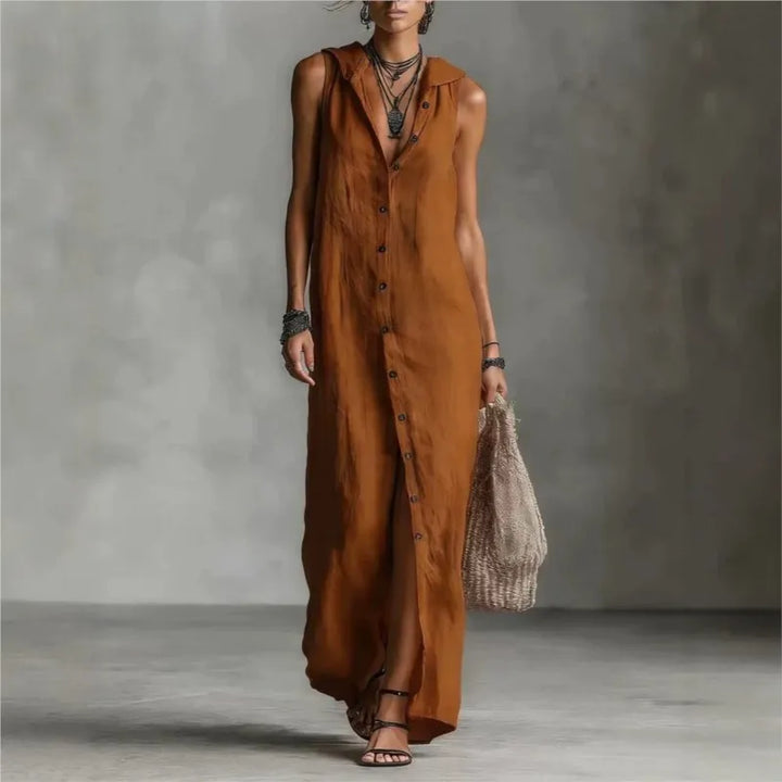 Penelope | Elegante en Casual Midi Jurk met V-hals