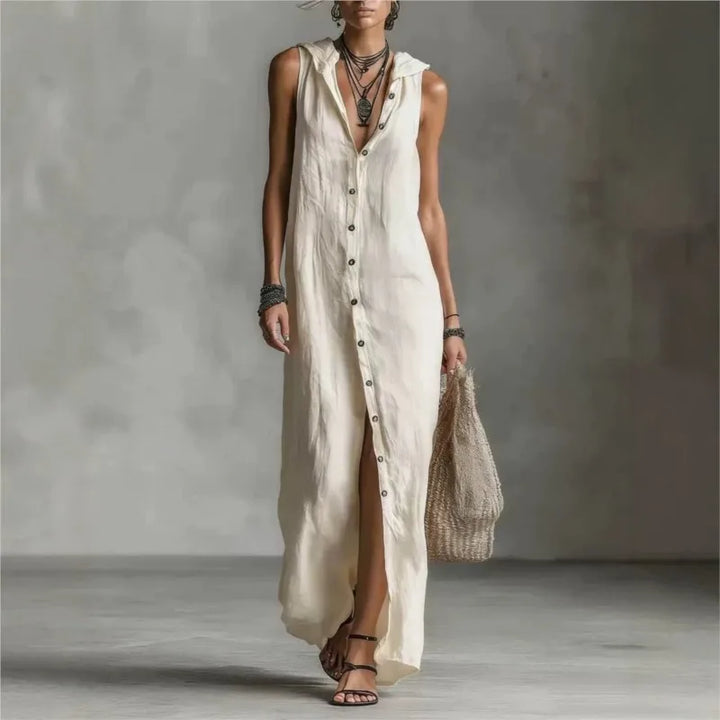 Penelope | Elegante en Casual Midi Jurk met V-hals