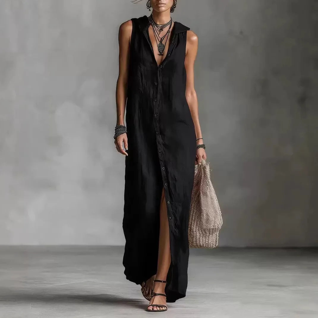 Penelope | Elegante en Casual Midi Jurk met V-hals