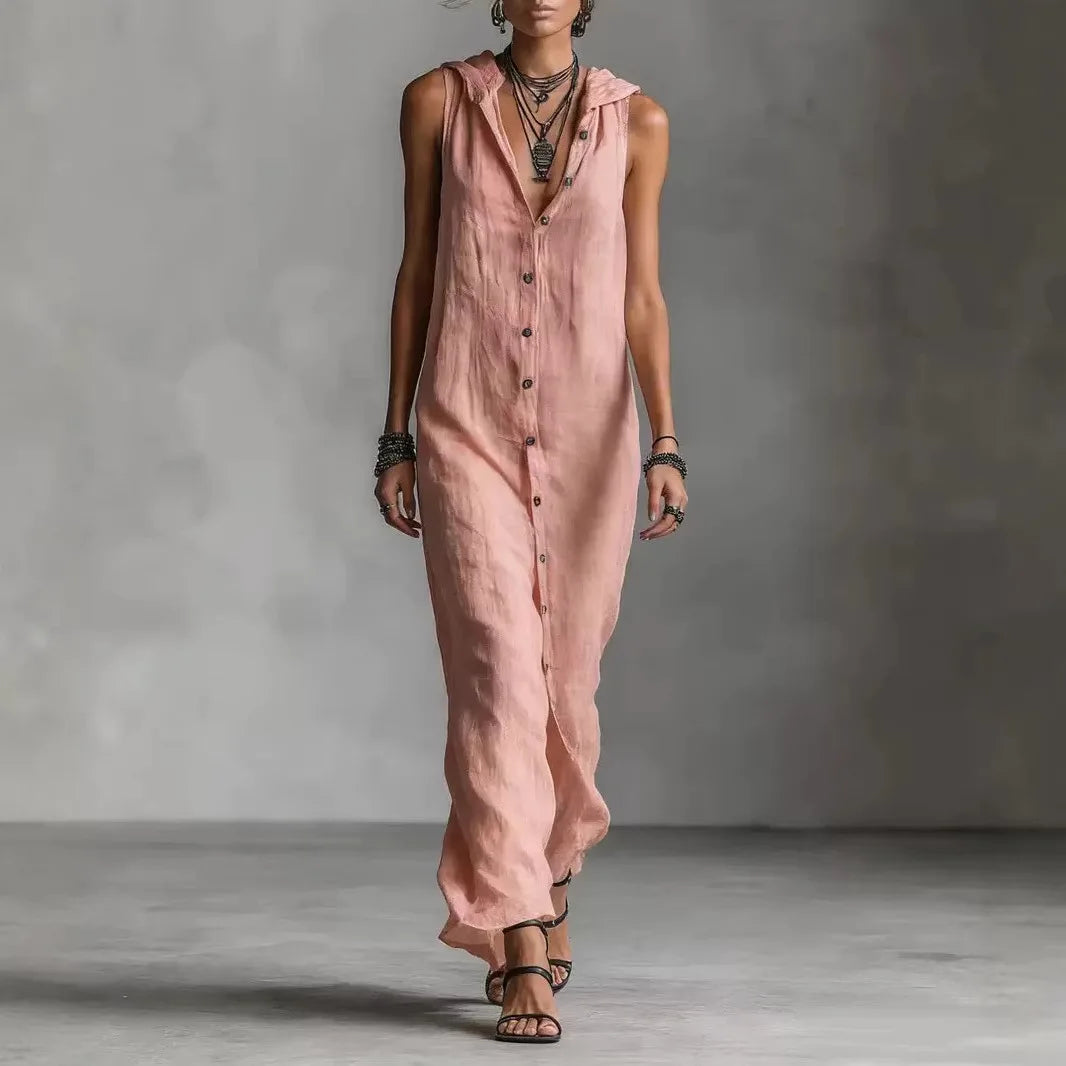 Penelope | Elegante en Casual Midi Jurk met V-hals