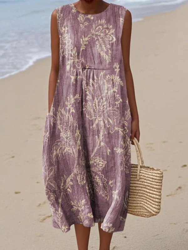 Mia™ Midi-jurk met Bloemen