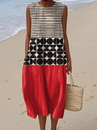 Jane™ Midi Colorblock Jurk