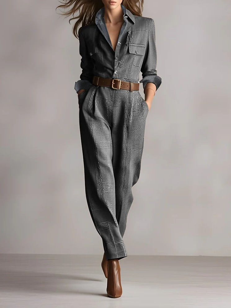 Mirabelle – salopette in tweed voor dames