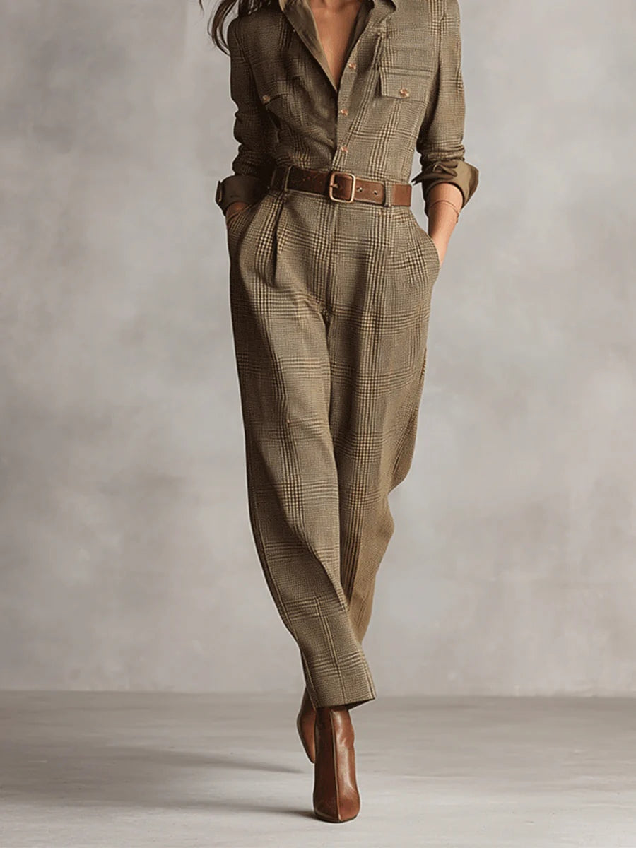 Mirabelle – salopette in tweed voor dames