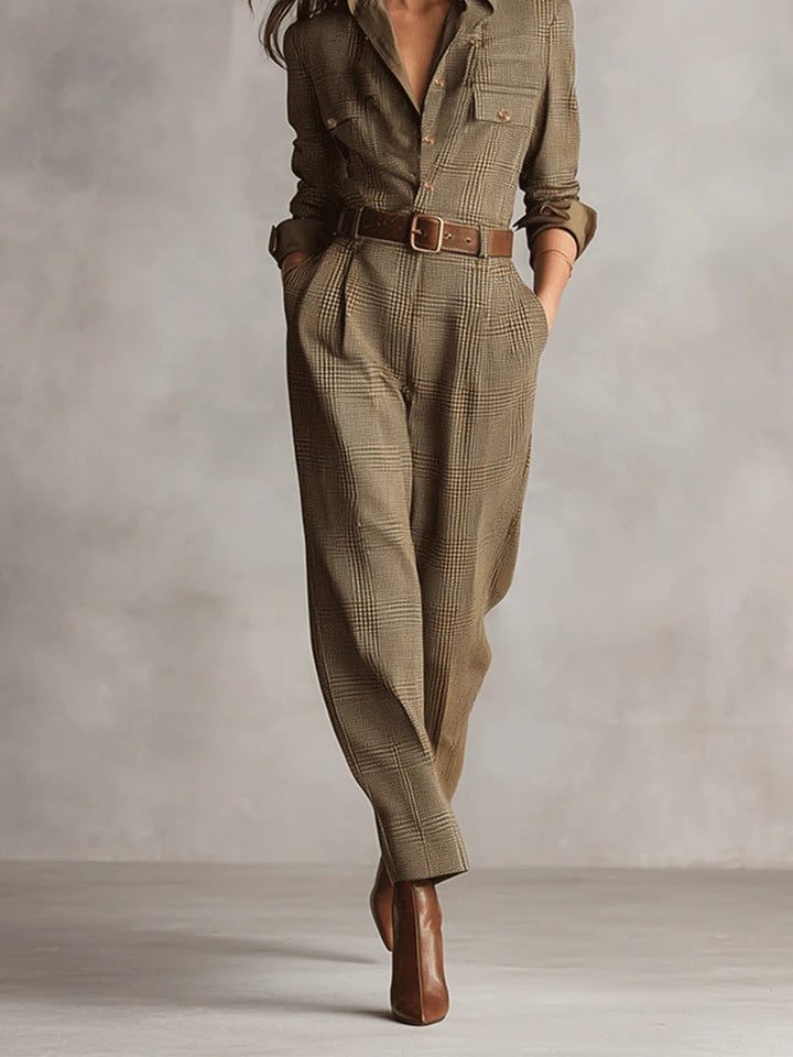 Mirabelle – salopette in tweed voor dames