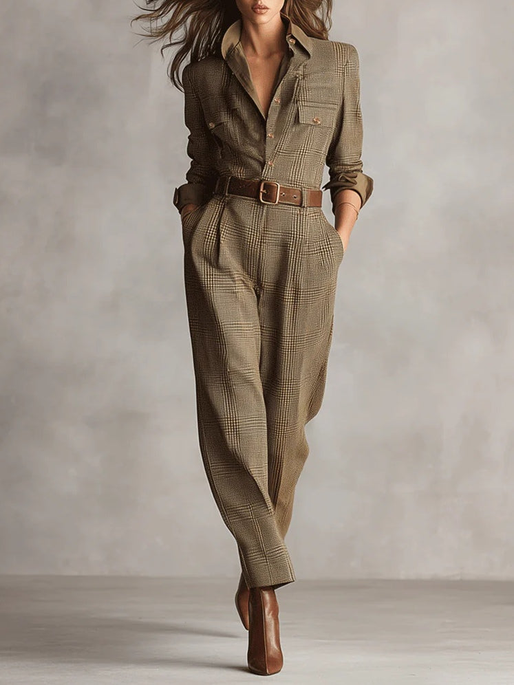 Mirabelle – salopette in tweed voor dames