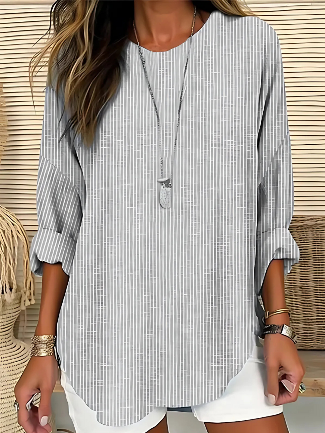 Rhea | Mode gestreepte blouse