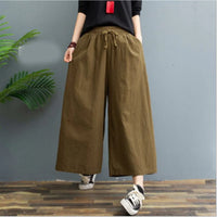 AMELINA – LINEN PLISSÉ BROEK COMFORT FIT